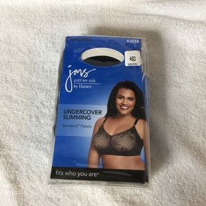 JMS undercover slimming wire free Bra Black 46D